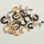 Eco D Rings Screw In Shackle Belt Buckle Garments Leather Craft OEM