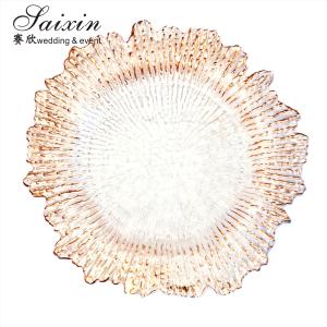 Quality Hot Sale Transparent Acrylic Wedding Charger Plates Table Decoration Wedding Plastic Charger Plates wholesale