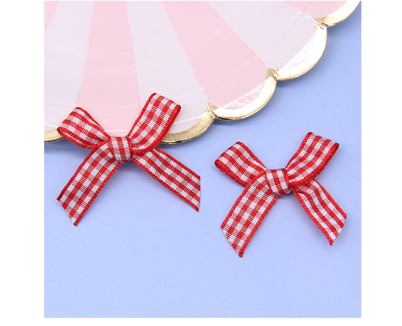 Customized 1Cm Lattice With Bow, Clothing Accessories, Bowknot, Children'S Skirt, Socks, Decorative Lattice Ribbon, Bow