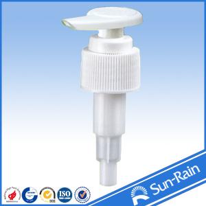 Quality Special head non spill plastic lotion pump of ribbed lid for bottles wholesale