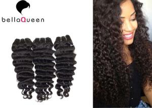 Quality Deep Wave Bundles Double Drawn Hair Extensions 7A Virgin Cuticle wholesale