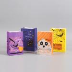 Custom Color Accepted Goodie Halloween Kraft Paper Candy Bags For Kids Luxury