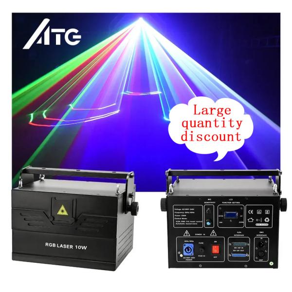 6kg 5-10W RGB Full Color Light Disco Night Club Special Effect Led Stage Lights