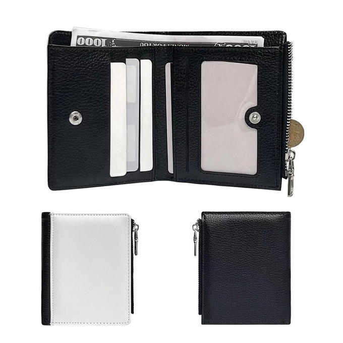 Blank Printable Double Sided printing Sublimation Mans Wallet ID Card Holder With Big Capacity For Sublimation Transfer