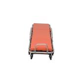 Aluminum Alloy Folding Ambulance Wheel Type Stretcher Orange OEM for Patient