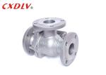 3 Way Ball Valve Stainless Steel Direct Mounting Pad for Motor Actuators