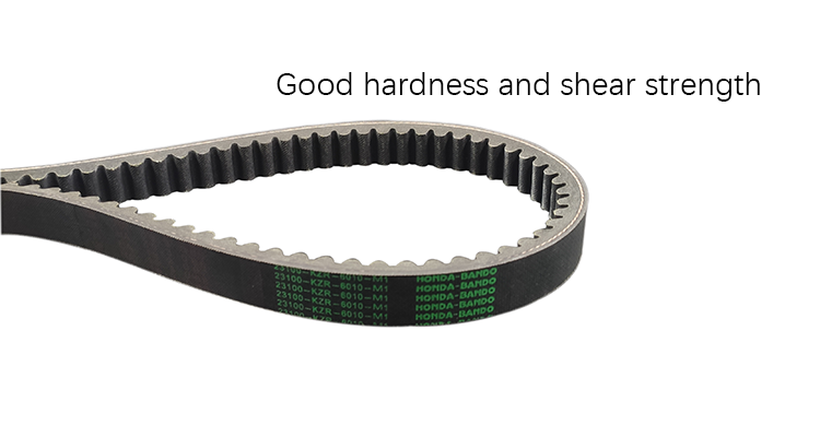 Customized OEM Support Black Rubber Drive Belt for Motorcycle Spare Parts and Accessories
