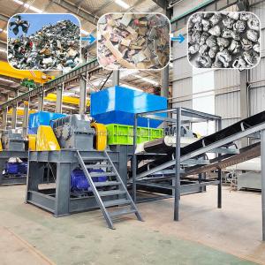Quality Metal Recycling Dual Shaft Shredder Municipal Solid Waste Twin Shaft Shredder wholesale