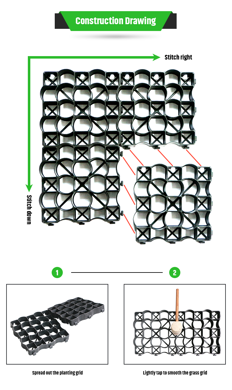 Plastic Pavers For Ground Geocell Gravel Paddock Grid Horse Grass And Farmhouse