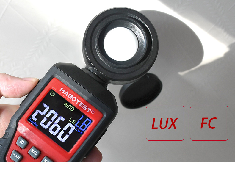 1000FC Digital Lux Tester , 1000 Lux Digital Illuminance Meter