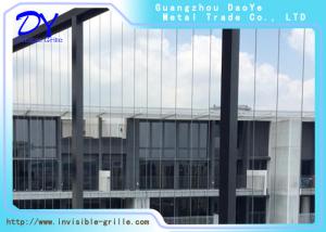 China Single Pad Window Invisible Grille Aluminium Rail Track 316 Wire on sale