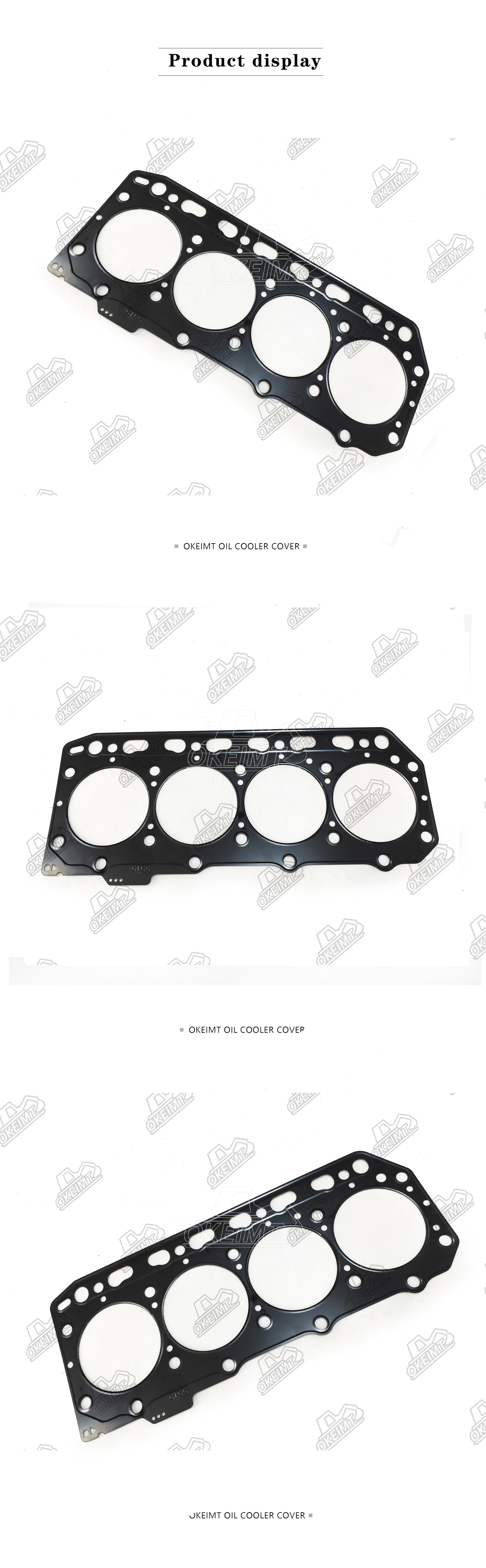 Iron Cylinder Head Gasket 129408-01330 For Yanmar 4D84-3 4TNE84 4TNV84 Excavator Engine