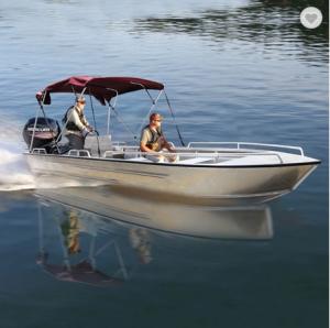 Quality 45km/H welded Aluminum Sports Jet Ski Boat , 115hp Mini Speed Boat wholesale