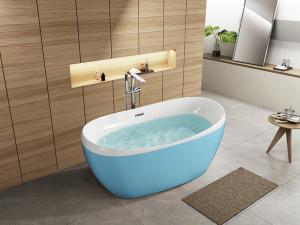 Quality ISO9001 Free Standing Acrylic Bath Rectangle SP1837 1500×760×650mm wholesale