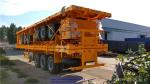 3 Axles Sinotruk Heavy Duty Semi Trailers 50000kg Flat Bed Cargo Trailer With