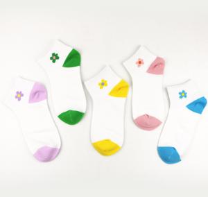 Quality Breathable Colorful Ankle Socks Cotton Knitting Sock Flower Girl Socks or tights wholesale