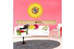 Sunflower Vinyl Wall Decoration Designer Wall Sticker Clocks 10A002