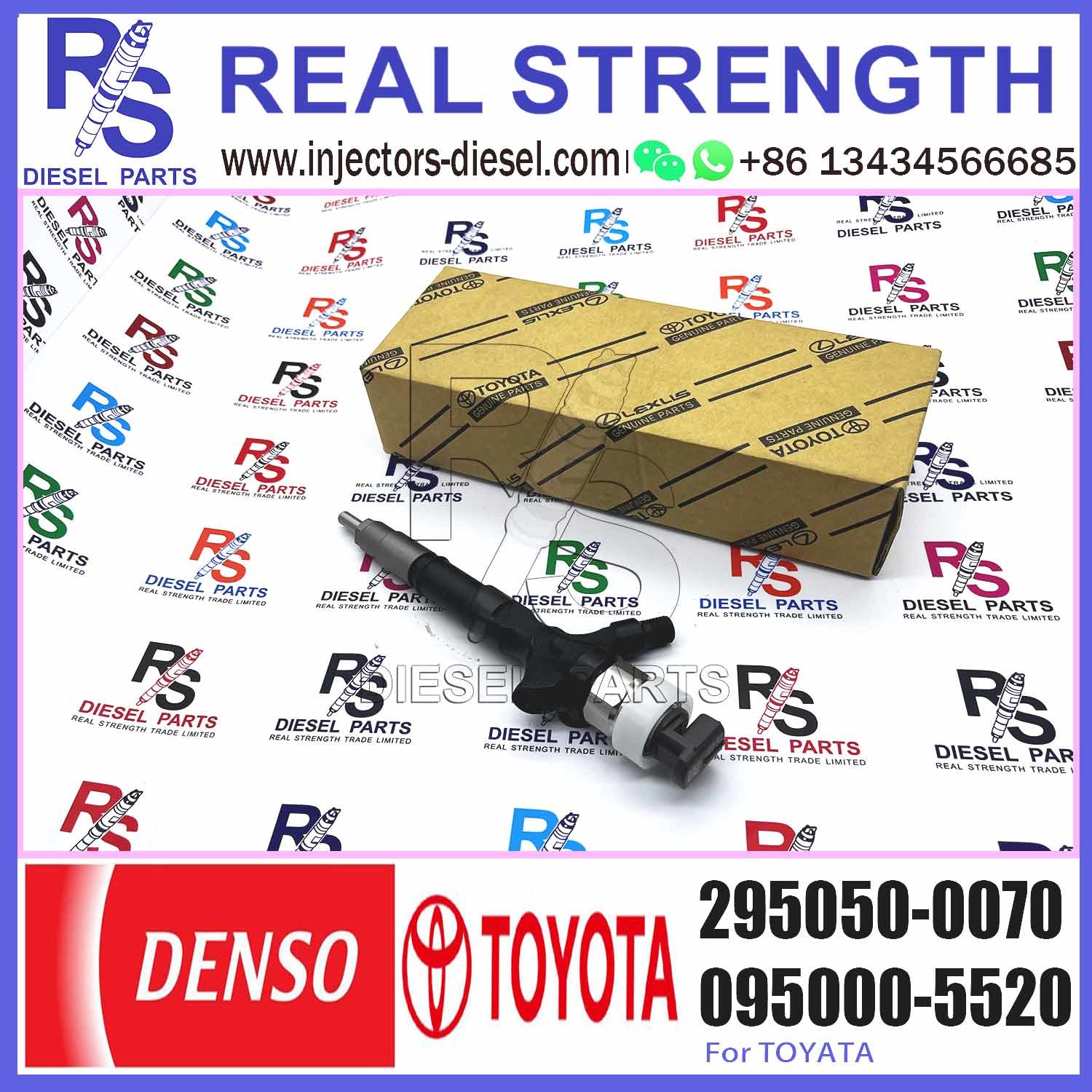 lnjector 2950500070 2367030380 for common rail 23670-30380 295050-0070