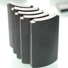 Quality Charcoal Gray Anisotropic Ferrite Magnet Arc Block Ring Shape wholesale