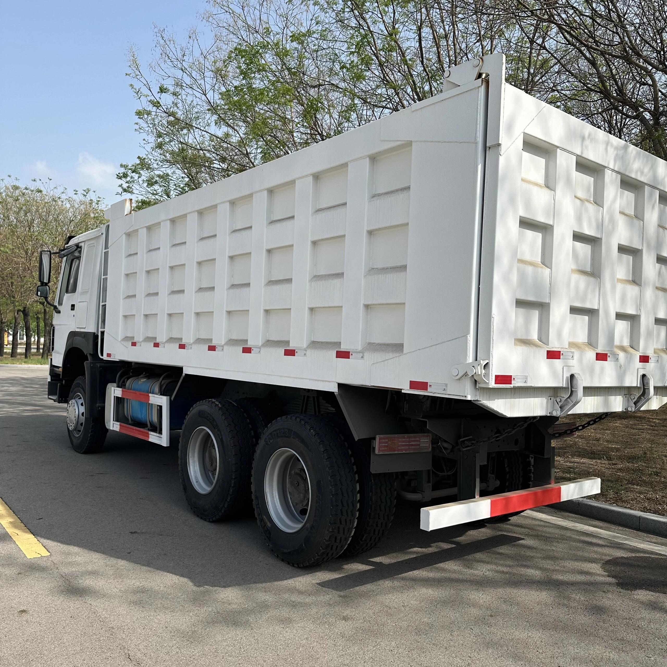 400 420 375 371HP Sino Truck Howo Used Dump Truck 10 Wheel Tipper Truck White Hovo