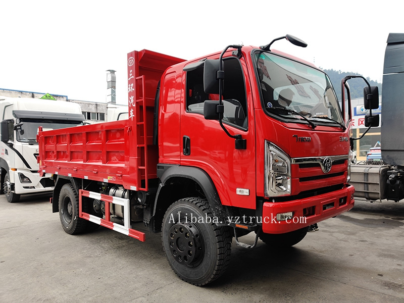 190HP Rear Camera 10Wheel 12 Tire Mini Sand Gravel Dump Truck for Extreme Conditions