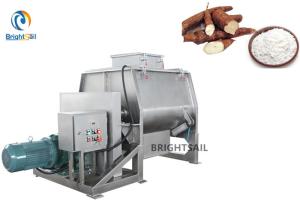 Quality Double Shaft Paddle Grain Powder Mixer Machine , Cassava Flour Blending Machine wholesale