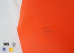 Orange 7.7oz 0.25mm Acrylic Coated Fibreglass Fabric Plain Weave Heat resistance