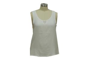 Quality Fashion Lace Back Tank Top , Women'S 100 Percent Cotton Tank Tops Comfortable wholesale