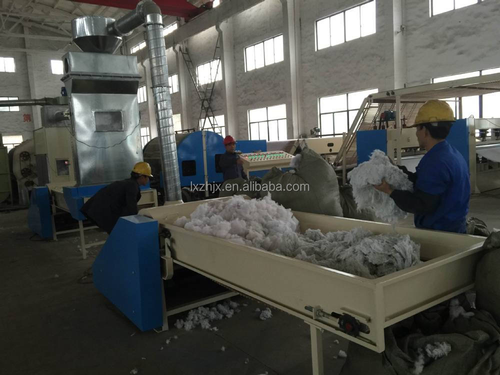 Fiber Filling Comforters Mattress Sintepon Wadding Production Line 200kw