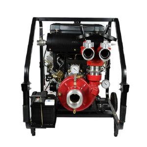 Quality 95m High Lift Automatic Fire Pump 2 Outlet V Twin 3x3 in Inlet Outlet wholesale