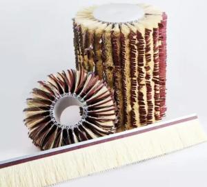 Quality Customized Brush Roller With Sisal Sandpaper Strip Brush Polishing Brush For Wood Polishing wholesale