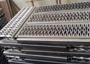 China 10′ /12′ Diamond Hole Aluminum Galvanized Trench Grates Standard Length on sale