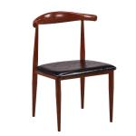 Modern PU Dining Chairs , Leather Metal Hans Wegner Dining Chair
