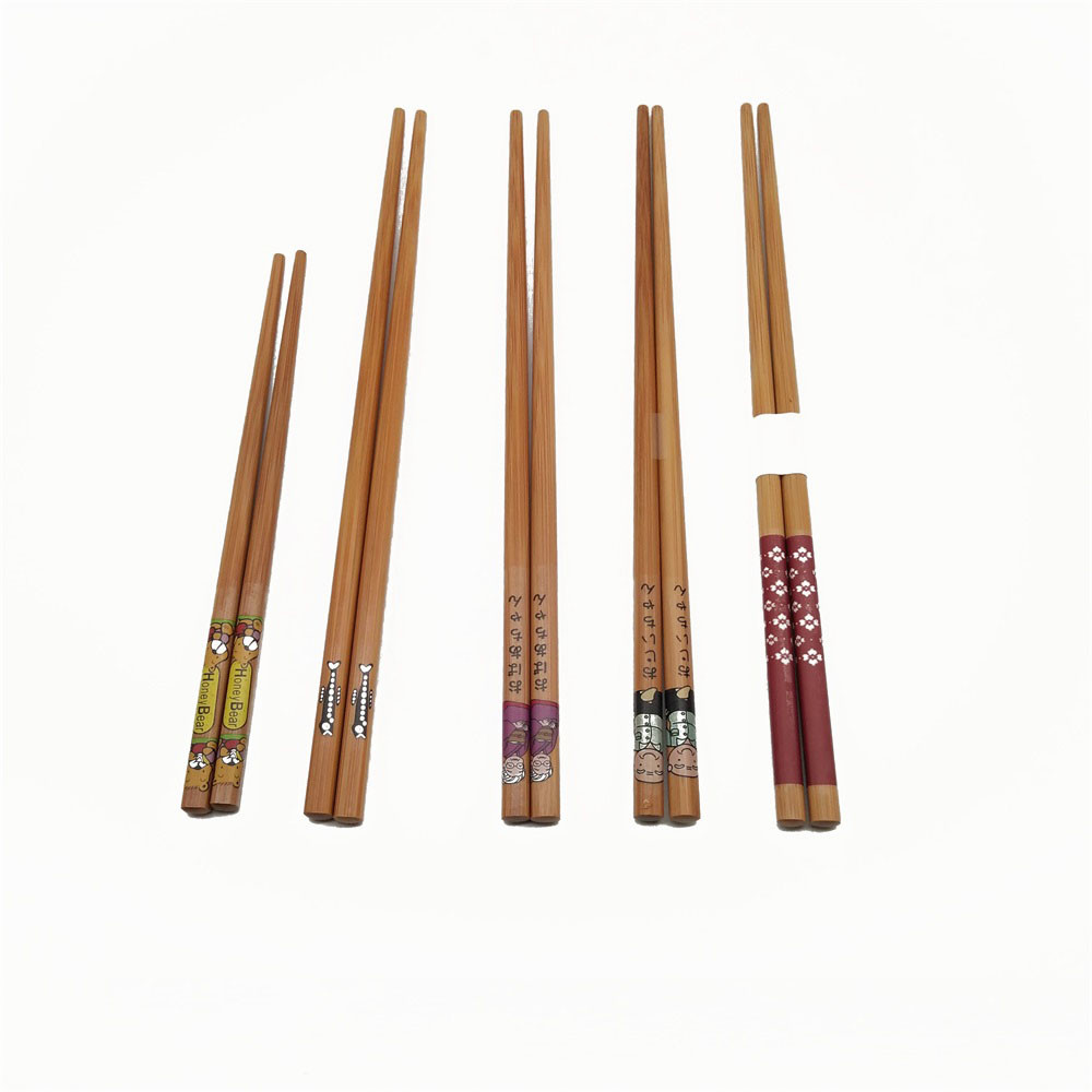24cm Food Store Reusable Bamboo Chopsticks Long sticks No Knot