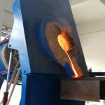 Hydraulic Tilt System Induction Melting Furnace 400KW Medium Frequency Furnace