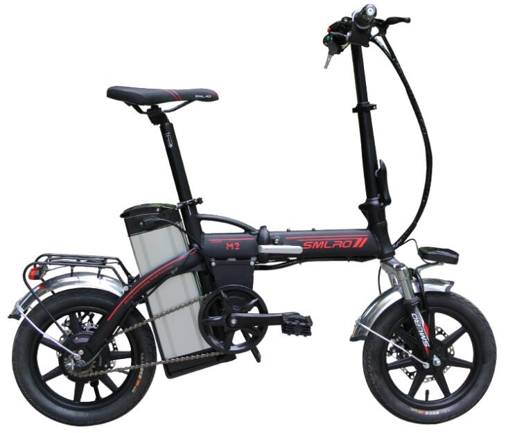 14 Inch Smart Foldable Electric Bike 350w 13Ah Aluminum Alloy Frame