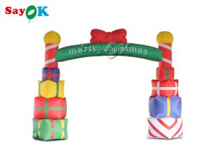 Quality 5x4m Inflatable Holiday Decorations Gift Box Christmas Arch wholesale