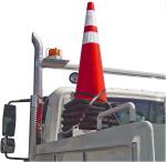 Carbon Steel Hairpin Truck Traffic Cone Storage Bracket with Pre-Drilled
