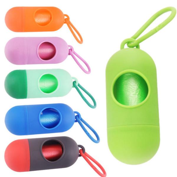 Colorful Pet Dog Poop Bags Dispenser Dog Garbage Bag Dispenser Dog Shit Bag