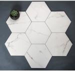 Hexagon Mable Look 200X230mm Living Room Porcelain Floor Tile