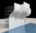 Indoor Aqua Climb Sport Customized Color Swimming Pool Climbing Wall for Aqua