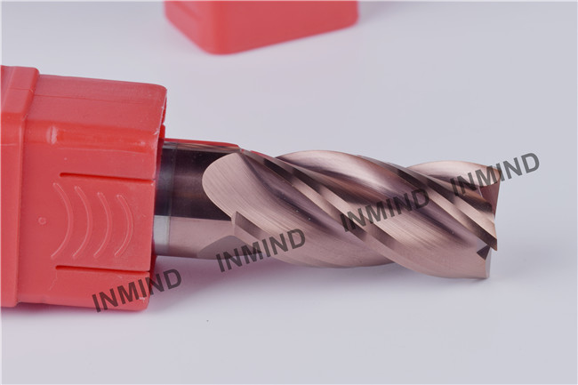 Carbide End Mill , 18-14mm 4 Flute , TiSiN Coating , upto HRC55 , carbide cutter