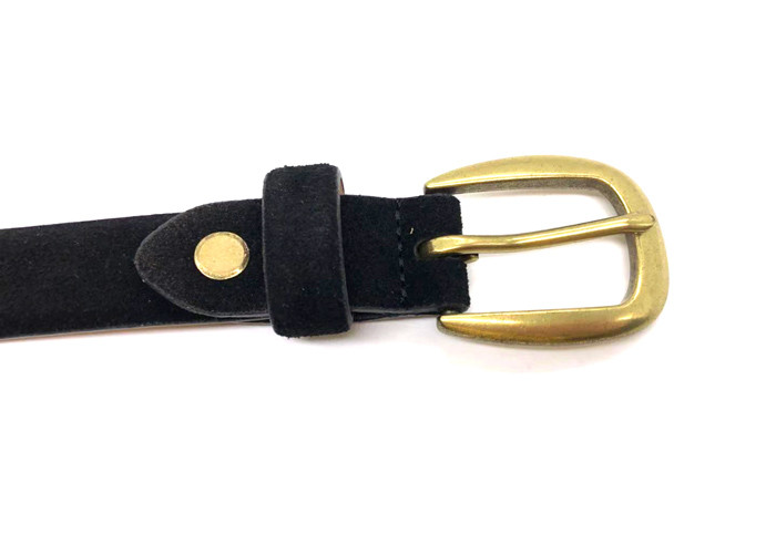 Suede Women's Fashion Leather Belts With Anti Brass Pin Buckle