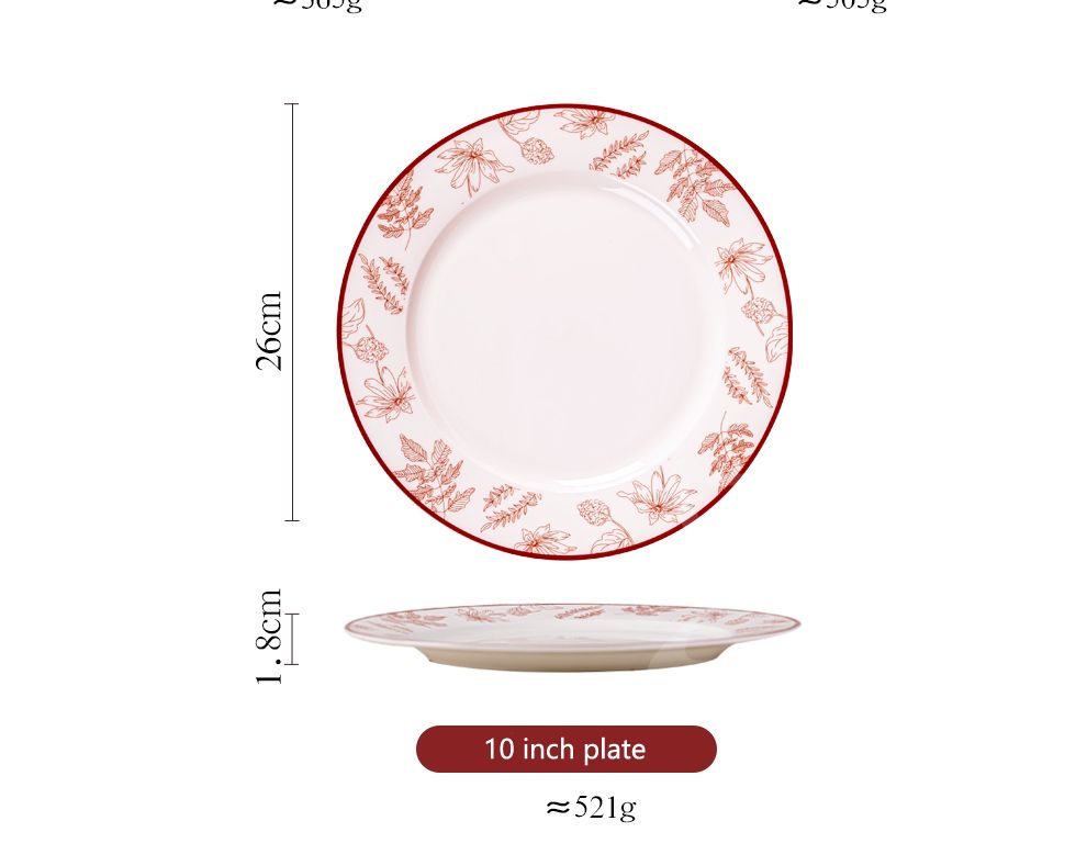 Year Decorations Party Supplies Traditional Chinese Dinnerware Set For 1 Person