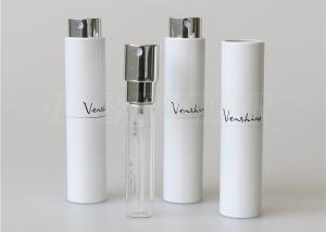 Quality Luxury white twist and spritz atomiser 10ml aluminum perfume spray bottle with custom logo wholesale