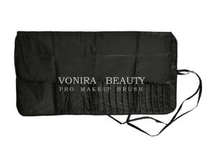 Quality Professional Large Capacity Studio Makeup Brush Roll-up Pouch Travel Portable Snap Closure Pen Holder wholesale