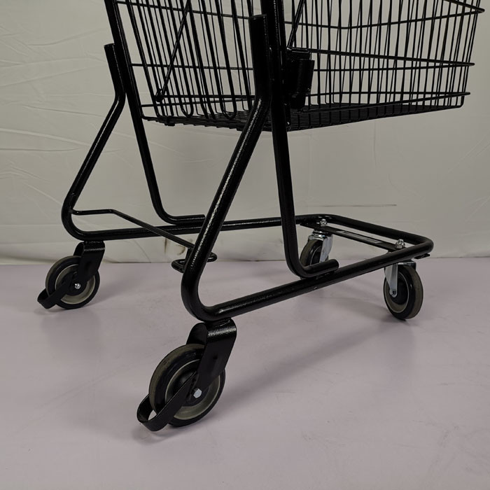 Black Classic Lightweight Shopping Trolley Cart American Style 80L