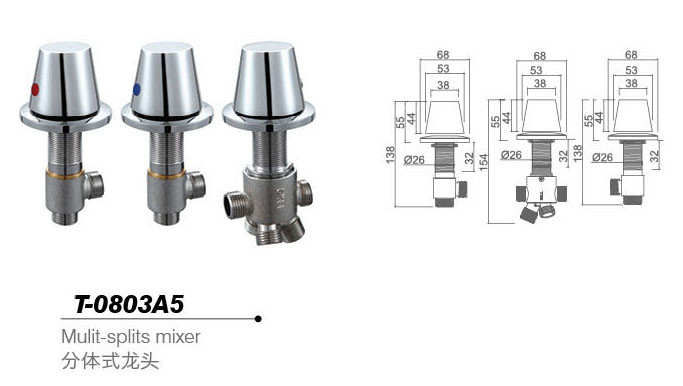 Bathtub mixer,Faucet,T-0803A5
