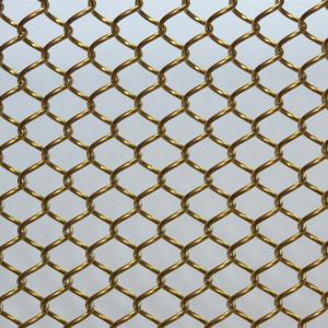 Quality OEM Stainless Steel Metal Coil Drapery Woven Wire Mesh Shower Curtain wholesale