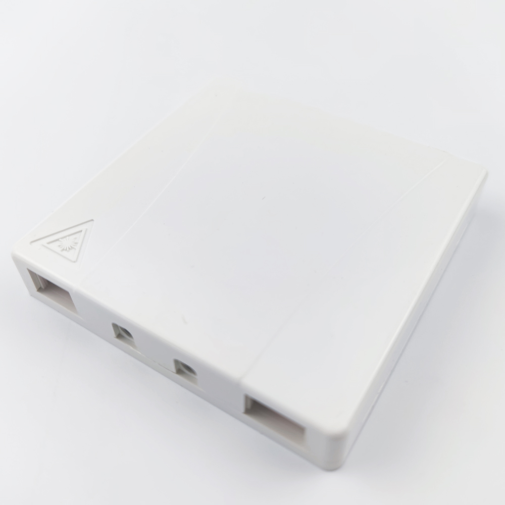 114*85*21mm FC/UPC Plastic Fiber Optic Faceplate Socket Panel for Indoor Network FTTH